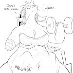  2018 abdominal_bulge after_vore alexeev_(fidchellvore) anthro anthro_pred anthrofied belly big_belly big_breasts black_and_white bra breasts bubble burping cleavage clothed clothing curvy_figure dialogue digital_media_(artwork) dumbbell english_text exercise eyelashes face_imprint fan_character female female_pred fidchellvore front_view hand_behind_back imprint looking_down mammal marine monochrome motion_lines muffled narrowed_eyes navel nintendo oral_vore pinniped pok&eacute;mon pok&eacute;mon_(species) pok&eacute;morph rumbling_stomach samurott simple_background sketch skimpy soft_vore solo sound_effects strapless_bra strapless_clothing strapless_underwear struggling text thick_thighs underwear unseen_character video_games vore weightlifting weights white_background wide_hips workout 