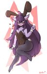  absurd_res asekeu big_butt breasts bunny_costume butt clothing costume duo embarrassed female hair hi_res humanoid humanoid_pointy_ears league_of_legends leggings legwear long_hair lulu_(lol) navel_outline purple_hair riot_games small_breasts thick_thighs video_games wide_hips yordle 