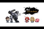  1boy 2girls 3reforged blonde_hair chibi earrings jewelry kirby kirby_(series) long_hair mecha metal_gear_(series) metal_gear_rex miniskirt multiple_girls mythra_(xenoblade) namesake pixel_art pyra_(xenoblade) red_hair rex_(xenoblade) short_hair simple_background skirt sprite_art super_smash_bros. tiara xenoblade_chronicles_(series) xenoblade_chronicles_2 