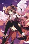  lolita_fashion mitha pantsu thigh-highs wings 