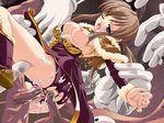  anal asaga_aoi blue_eyes breasts brown_hair cum ero_ragnarok_offline large_breasts non-web_source ragnarok_online solo tentacles torn_clothes vaginal wince 