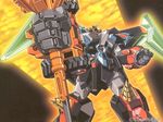  foreshortening gaofighgar goldion_hammer mecha no_humans super_robot yuusha_ou_gaogaigar yuusha_ou_gaogaigar_final yuusha_series 