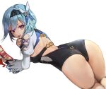  ass eula_(genshin_impact) genshin_impact gg_amang leotard no_bra 