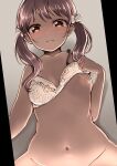  bang_dream! bottomless bra breasts futaba_tsukushi nipples selfie tukiyofree undressing 