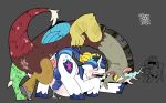 anal blue_penis blush bodily_fluids cum cum_inflation cutie_mark discord_(mlp) ejaculation eye_contact friendship_is_magic from_behind_position genital_fluids genitals hands-free hasbro hi_res inflation knot looking_at_another male male/male my_little_pony penis sex shining_armor_(mlp) tomnookusedjock white_body