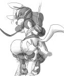  ambiguous_gender animal_genitalia animal_penis anus bdsm blush bodily_fluids bondage bound butt butt_grab canine_penis disembodied_hand forced fully_bound genitals grope hand_on_butt hands_behind_back hi_res knot leash lewdango looking_back lucario male male/ambiguous muzzle_(object) muzzled nintendo penis pok&eacute;mon pok&eacute;mon_(species) simple_background spread_butt spreading sweat video_games white_background 