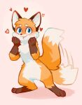 &lt;3 2023 absurd_res black_ears blue_eyes blush brown_body brown_fur canid canine color_fox dipstick_tail fox full-length_portrait fur hi_res leg_markings mammal markings motion_blur motion_lines open_mouth orange_body orange_fur orange_tail portrait shadow socks_(marking) solo tail tail_markings tail_motion tailwag two_tone_tail white_body white_fur white_tail