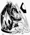 ambiguous_gender anthro claws dragon duo embrace empty_eyes european_mythology eyes_closed horn hug intimate jay_shell male male/ambiguous membrane_(anatomy) membranous_wings mythological_creature mythological_scalie mythology nude romantic romantic_couple scalie western_dragon wings