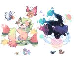  2020 ambiguous_gender arthropod ball black_body black_fur blue_body blue_fur butterfly butterfree charamells_(artist) cosmog crescent_moon eevee equid equine eulipotyphlan flower flower_crown flower_on_head food fruit fur fusion galarian_ponyta green_hair group hair hedgehog hi_res horn horse insect legendary_pok&eacute;mon lepidopteran mammal melon moon multiple_images nintendo pink_body pink_fur pink_hair plant pok&eacute;mon pok&eacute;mon_(species) pok&eacute;mon_fusion pony red_eyes regional_form_(pok&eacute;mon) shaymin simple_background starfruit unicorn video_games vivillon watermelon watermelon_slice white_background 