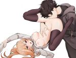  1boy 1boy1girl 1girl 1girl1boy boobs_in_motion boobs_out boobs_showing breasts breasts_out doromame highres incest licking_pussy nakiri_asahi nakiri_erina non-web_source pussy shokugeki_no_souma tits_bouncing tits_out 