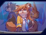  ace_attorney alternate_species anthro apollo_justice athena_cykes breasts canid canine canis capcom clothed clothing domestic_dog female fingerless_gloves fox gloves group hair handwear hi_res karasuma_wasabi lagomorph leporid long_hair male mammal necktie phoenix_wright rabbit video_games 