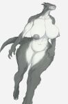  abs absurd_res anthro areola audunor big_breasts breasts claws curvy_figure dark_body dinosaur female hi_res muscular muscular_anthro muscular_female nipples nude reptile scales scalie sharp_teeth solo teeth thick_thighs voluptuous wide_hips 