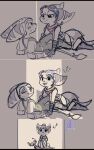 anthro duo embarrassed female hi_res intimate male male/female ratchet_(ratchet_and_clank) ratchet_and_clank rivet_(ratchet_and_clank) sony_corporation sony_interactive_entertainment staring_into_eyes time_fluffy500