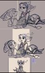  anthro duo embarrassed female hi_res intimate male male/female ratchet_(ratchet_and_clank) ratchet_and_clank rivet_(ratchet_and_clank) sony_corporation sony_interactive_entertainment staring_into_eyes time_fluffy500 