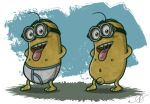  clothing despicable_me ekuhvielle flaccid genitals humanoid illumination_entertainment low_res male minion_(despicable_me) navel nipples not_furry penis solo teeth tongue tongue_out underwear yellow_body yellow_skin 