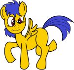  equid equine fan_character female feral hasbro mammal my_little_pony pegasus quickfire reddragonkan solo wings yellow_body young 