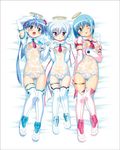  :o ;p angel aqua_eyes areolae arm_up bangs bed bed_sheet between_breasts blue_hair blush bob_cut boots bow breasts cameltoe crop_top cross dakimakura djibril_(makai_tenshi_djibril) djibril_aries djibril_zero elbow_gloves embarrassed flat_chest from_above gem gloves glowing hair_bow halo hands_on_own_chest head_tilt jinno_hikari jinno_nagi kuuchuu_yousai long_hair looking_at_viewer lying magical_girl makai_tenshi_djibril makai_tenshi_djibril_3 manabe_rika medium_breasts multiple_girls naughty_face navel necktie official_art on_back one-piece_swimsuit one_eye_closed open_mouth pink_footwear pink_legwear purple_eyes sailor_collar scarf school_swimsuit see-through short_hair small_breasts surprised swimsuit swimsuit_costume swimsuit_under_clothes thigh_boots thigh_gap thigh_strap thighhighs thighs tongue tongue_out turtleneck twintails very_long_hair wet wet_clothes white_hair white_legwear white_school_swimsuit white_swimsuit wings 