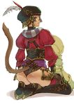  animal_ears aqua_eyes ass bad_id bad_pixiv_id branch_(blackrabbits) cat_ears cat_tail feathers final_fantasy final_fantasy_xi hat high_heels kneeling mithra puffy_sleeves puppetmaster shoes solo tail tan thighhighs 