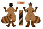  animal_genitalia anthro ashwolves5 balls big_breasts breasts brown_body brown_fur canid canine fur genitals gynomorph huge_breasts intersex mammal model_sheet nude raccoon_dog sheath solo ta-chan tanuki thick_thighs 