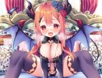  asa_no_ha cleavage devil horns pointy_ears tail thighhighs whisp wings 