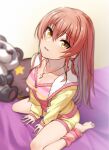  cleavage jougasaki_mika kakaobataa pajama tagme the_idolm@ster the_idolm@ster_cinderella_girls 