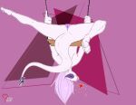 absurd_res anthro digital_media_(artwork) female genitals hair hi_res humanoid invalid_tag legendary_pok&eacute;mon long_hair long_tail lugia nintendo pink_hair plump_labia pok&eacute;mon pok&eacute;mon_(species) pussy ribbons riddleheart simple_background solo spread_legs spreading swing tongue tongue_out upside_down video_games 