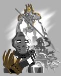  absurd_res ambiguous_gender armor arthropod bionicle biped claws crab crustacean decapoda digital_drawing_(artwork) digital_media_(artwork) feral fingers gold_body grey_background grey_body group hi_res holding_object holding_weapon humanoid jaller jeetdoh lego machine malacostracan marine mask matoran melee_weapon monochrome mouthless pewku polearm rahi robot robot_humanoid short signature simple_background spear standing takanuva takua toa weapon 