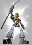  2020 absurd_res action_pose ambiguous_gender armor bionicle biped digital_drawing_(artwork) digital_media_(artwork) glistening gold_body grey_background grey_body hi_res holding_object holding_weapon humanoid jeetdoh lego machine mask melee_weapon mouthless multicolored_body not_furry polearm pose robot robot_humanoid signature silver_body simple_background solo spear standing takanuva toa weapon yellow_eyes 