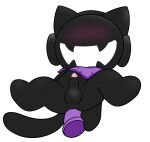  anal anal_masturbation anal_penetration anthro balls black_body black_fur bodily_fluids butt dildo dildo_in_ass dildo_penetration domestic_cat erection felid feline felis fur genital_fluids genitals headphones hi_res male mammal masturbation monstercat monstercat_media open_mouth penetration penis precum sex_toy sex_toy_in_ass sex_toy_penetration simple_background solo toying_self tribaldragon white_background 