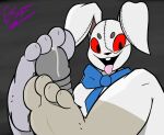  2020 4_toes absurd_res accessory anthro barefoot blue_bow bodily_fluids bow_tie breasts buckteeth bunny_costume claws clothing costume countershade_feet countershading curvaceous curvy_figure digital_media_(artwork) dipstick_feet disembodied_penis electricsnowfox eyebrows feet female five_nights_at_freddy&#039;s five_nights_at_freddy&#039;s:_security_breach floppy_ears foot_fetish foot_focus foot_play footjob foreplay front_view fur fursuit genital_fluids genitals grey_body grey_fur hi_res humanoid_feet lagomorph leporid long_ears looking_at_viewer lop_ears male mammal multicolored_body multicolored_fur open_mouth penis precum presenting rabbit rabbit_fursuit red_sclera ribbons sex simple_background sitting smile soles solo stitch_(disambiguation) tan_body tan_fur teasing teeth thick_thighs toe_claws toes tongue tongue_out two_tone_body vanny_(fnaf) video_games voluptuous white_body white_fur 