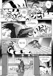  2021 ambiguous_gender avian comic digital_media_(artwork) dinosaur duo english_text feathered_wings feathers feral gryphon hi_res jay-kuro mythological_avian mythology reptile scalie smile text wings 