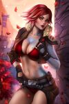  armor ayyasap borderlands bra cleavage lilith_(borderlands) pantsu tattoo 