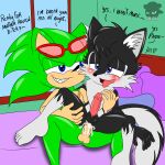  1:1 ahegao anal anal_penetration anthro archie_comics bed bedroom black_body black_fur bodily_fluids canid canine canis cum cum_in_ass cum_inside domestic_dog duo eulipotyphlan fan_character fluffy fur furniture genital_fluids genitals green_body green_fur half-closed_eyes hedgehog hi_res humanoid husky looking_pleasured male male/male male_penetrated male_penetrating male_penetrating_male mammal narrowed_eyes nordic_sled_dog open_mouth penetration penis scourge_the_hedgehog sex sirjzau sonic_the_hedgehog_(archie) sonic_the_hedgehog_(comics) sonic_the_hedgehog_(series) spitz spread_legs spreading text 