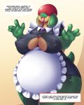  2021 4_fingers alternate_version_at_source anthro appletun big_breasts breasts clothed clothing dialogue digital_media_(artwork) english_text female fingers hi_res mleonheart nintendo nipple_outline pok&eacute;mon pok&eacute;mon_(species) solo text thick_thighs tongue tongue_out video_games 