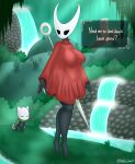 absurd_res arthropod background_character big_breasts breasts clothing duo english_text female hi_res highoncoffee hollow_knight hornet_(hollow_knight) insect team_cherry text vessel_(species) video_games 