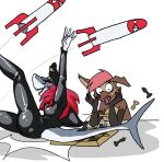  anthro chess duo female fish hybrid marine rocket shark tama-tama unknown_artist 