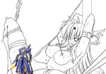  45acp artoria_pendragon_(all) bdsm blush bondage bound breasts censored character_censor fate/stay_night fate_(series) fate_testarossa frogtie gundam large_breasts linked_piercing long_hair lyrical_nanoha mahou_shoujo_lyrical_nanoha_strikers mechanization monochrome nipple_piercing nipples novelty_censor nude piercing predicament_bondage saber solo spot_color tears thighhighs turn_a_gundam 