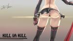  ass jo-ker_(578569602) kill_la_kill matoi_ryuuko senketsu sword thighhighs 