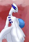  anthro big_breasts breasts collaboration curvy_figure female green_eyes hi_res hirurux legendary_pok&eacute;mon lugia nintendo nipples pink_nipples pok&eacute;mon pok&eacute;mon_(species) randomcoloring1 side_view solo video_games 