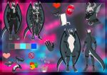  absurd_res anthro armor bottomwear clothing collar dragon facial_piercing glowing glowing_eyes glowing_tattoos hair hi_res horn invalid_tag loincloth male mask model_sheet piercing solo wings xargos 