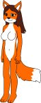  anthro breasts brown_eyes brown_hair canid canine featureless_breasts featureless_crotch female fox fur hair joey_nigro mammal multicolored_body multicolored_fur nude orange_body orange_fur solo white_body white_fur zoey_the_fox 