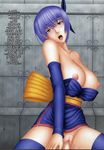  1boy 1girl ayane ayane_(doa) breasts brother_and_sister censored dead_or_alive hayate_(doa) highres incest nagase_yuuki no_panties penis pussy sex siblings sweat tecmo thighhighs translated vaginal zettai_ryouiki 
