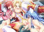  5girls breast_sucking breasts censored character_request cunnilingus floor lying multiple_girls nurse oral orgasm pussy pussy_juice saliva source_request squirt teamwork tongue yuri 