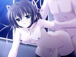  1girl asakura_nemu bed bedroom breast_grab breasts cum cum_in_pussy cum_inside da_capo doggystyle from_behind game_cg grabbing nude pussy_juice sex small_breasts uncensored vaginal 