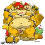  1:1 2021 96panda absurd_res anthro belly blush bodily_fluids bowser cum ejaculation genital_fluids handjob hi_res kemono koopa male male/male mario_bros moobs navel nintendo nipples obese obese_male overweight overweight_male penile scalie sex solo video_games yoshi 
