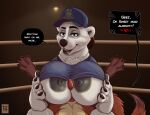  2021 absurd_res anthro anthro_on_anthro areola big_breasts blue_eyes breasts brown_body brown_fur canid canine chest_tuft dialogue disney duo english_text female fox fur genitals hi_res hyenatig_(artist) looking_at_another looking_at_partner major_friedkin_(zootopia) male male/female mammal multicolored_body multicolored_fur nick_wilde nipples penis polar_bear red_body red_fox red_fur sex speech_bubble tan_body tan_fur text titfuck tuft ursid ursine white_body white_fur zootopia 