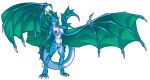  anthro big_breasts blue_body blue_scales breasts claws dragon female genitals hi_res membrane_(anatomy) membranous_wings misericorde nipples non-mammal_breasts nude pussy scales scalie solo wings 