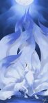  alternate_color commentary_request dated gen_1_pokemon highres looking_up moon night ninetales no_humans open_mouth outdoors paws pokemon pokemon_(creature) sharp_teeth shiny_pokemon signature sky solo standing star_(sky) teeth toes white_fur yu_ikedon 