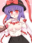  1girl breasts censored cum hetero medium_breasts nagae_iku nipples penis pointless_censoring ry solo_focus touhou 