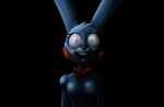  2021 animatronic black_background bow_tie creepy digital_media_(artwork) female five_nights_at_freddy&#039;s five_nights_at_freddy&#039;s_2 green_eyes hi_res hitsuji lagomorph looking_at_viewer machine mammal robot simple_background solo toy_bonnie_(fnaf) video_games 